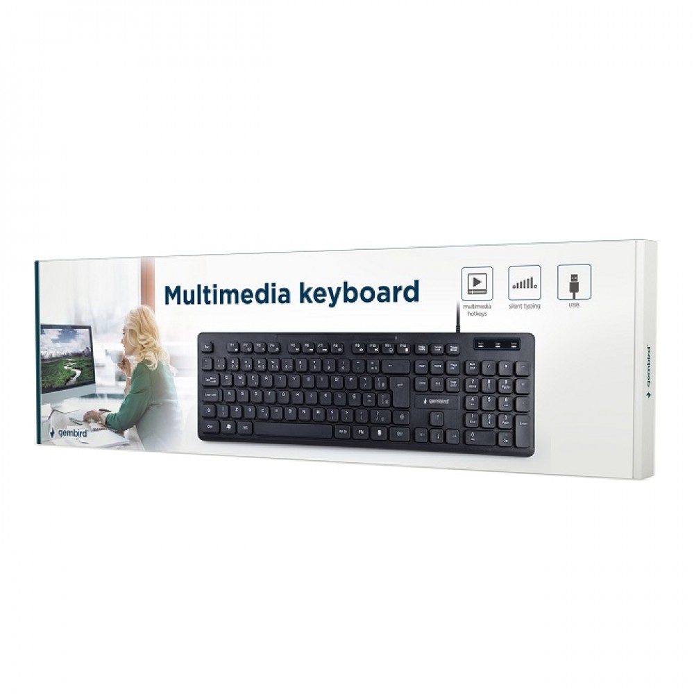 Gembird USB Keyboard KB-MCH-04-RU ENG/RU